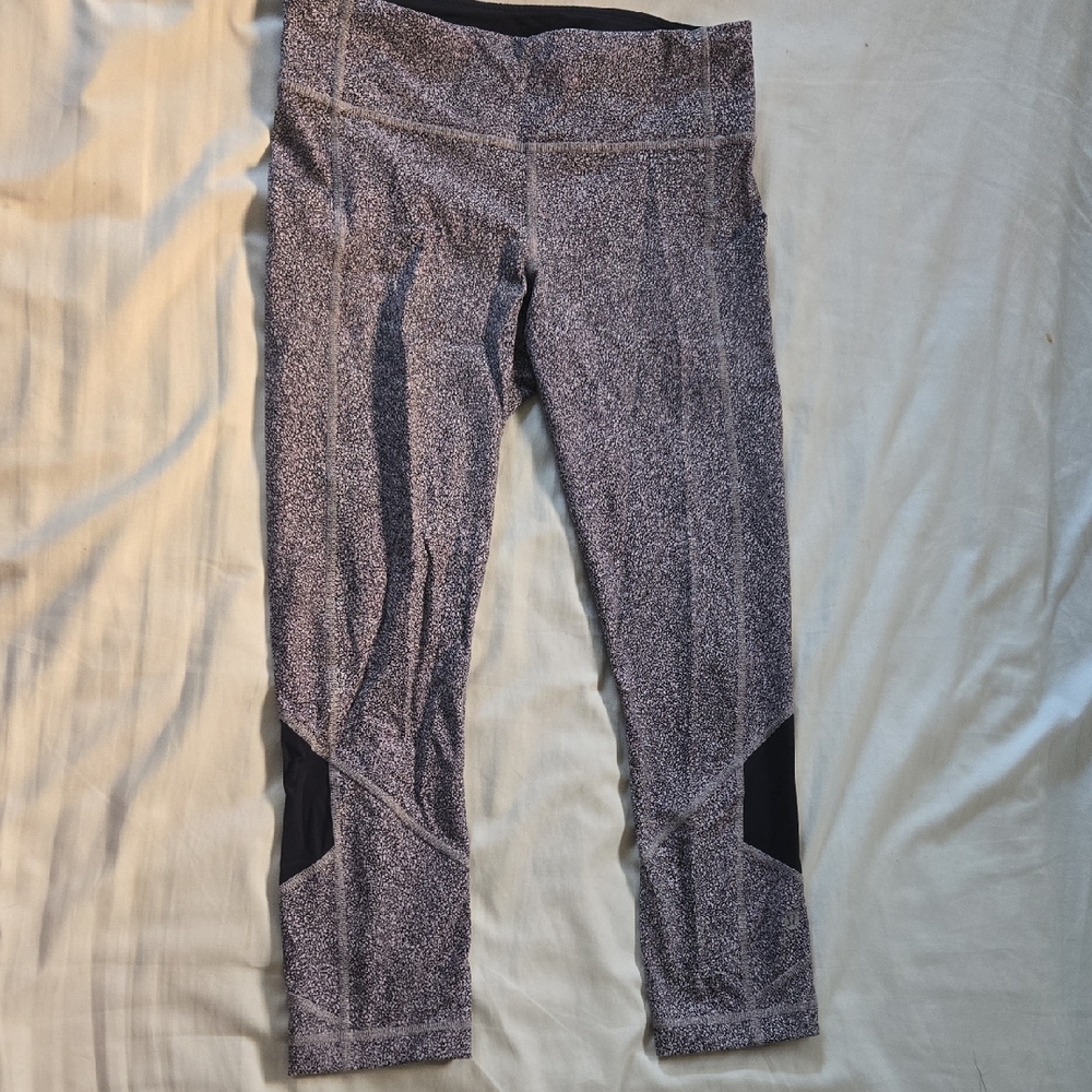 Speckled lululemon Black and White Leggings